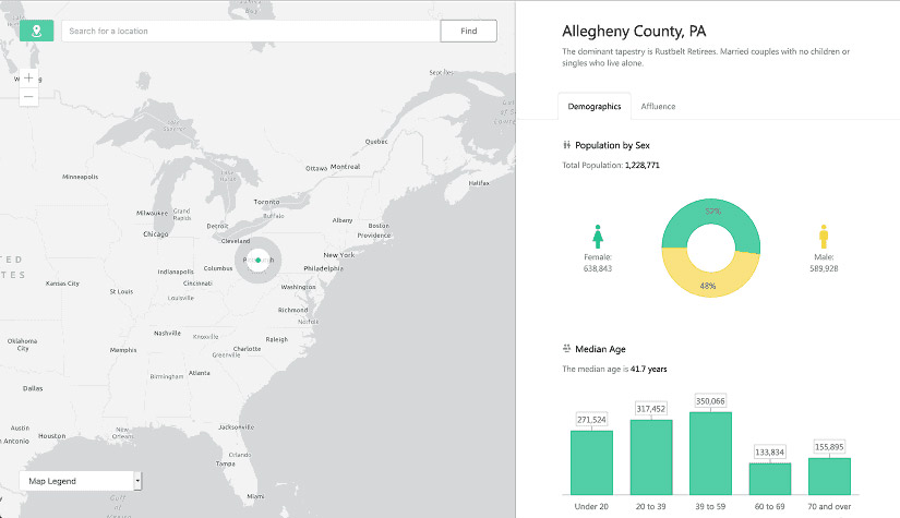 Geo Dashboard for Angular